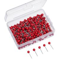 Pacotes Map Tacks Push Pins Outus 300 vermelhos (0,3 cm) Pacotes Map Tacks Push Pins Outus 300 vermelhos (0,3 cm)