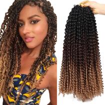 Pacotes Passion Twist Hair Dorsanee Ombre de 18 polegadas Water Wave x6