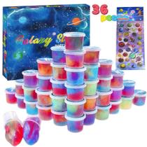 Pacotes Slime Anfylife Galaxy Cups, 36 pacotes para lembrancinhas e crianças Pacotes Slime Anfylife Galaxy Cups, 36 pacotes para lembrancinhas e crianças