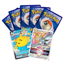 Pacotinha com 5 cartas + 1 pokemon lendario aleatório