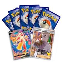 Pacotinho com 5 cartas + 1 carta Full Art Trainer ou Pokémon