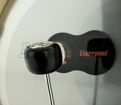Pad de Bumbo Liverpool PBD Pad Kick em Poliéster para Pedal Duplo
