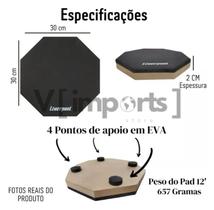 Pad De Estudo EVA Liverpool 12" P/ Bateria Preto