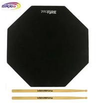 Pad de Estudo p/ Percussão - Profire 270 E.V.A + Baquetas