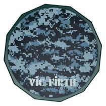 Pad de Estudo Vic Firth 06 Digital Camo Practice VXPPDC06 com rosca inferior p/ fixação em estantes