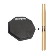 Pad Em Eva Estudo 6'' Liverpool Pad 6eva + Par Baqueta Mt11