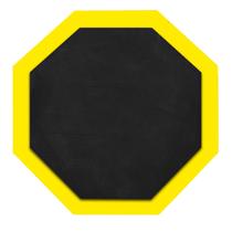 Pad Estudo Bateria Praticável de Treino Amarelo 12 Pol