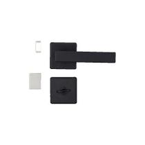 Pado fechadura roseta concept 408 banheiro quad preto 40mm