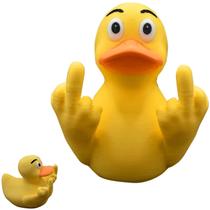Padrão engraçado de bandeira americana Rubber Duck Middle Finger para decoração de carros