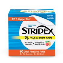 Pads Stridex XL para Rosto e Corpo - 90 Unidades para Tratamento de Acne