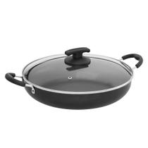 Paelleira Antiaderente Teflon c/alças 30cm Aluminio Fortlar