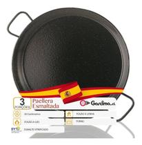 Paellera Valenciana Esmaltada N.3 28 cm Garcima 3 porções