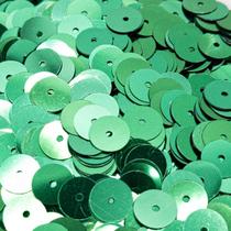 Paetê Redondo Metalizado Verde Escuros 6mm 9300pçs 125g Artesanato