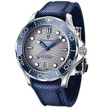 Pagani Design 1685 Relógio masculino automático de mergulho, 100 m, masculino mecânico, movimento japonês, mostrador de