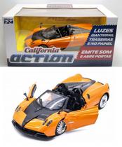 Pagani Huayra Roadster - Som e Luz - California Action - 1/24 - California Toys