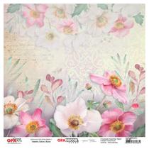 Página para Scrapbook Opadecor 30,5 x 30,5 cm Flor Anemonas 2 - 2640