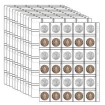 Páginas para Colección de Monedas ANKHOH con 360 Bolsillos para Álbum de Monedas