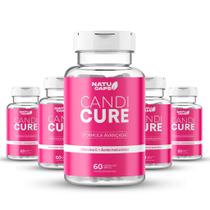 Pague 4 Leve 5 Potes de Candi Cure - 300 Capsulas - Auxilio no combate a candidíase - Envio Imediato