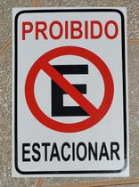PAI - Placa Proibido Estacionar 20x30 com Opção de Kit de Instalação - PAI - Placa Proibido Estacionar 20x30 com Opção de Kit de Instalação -