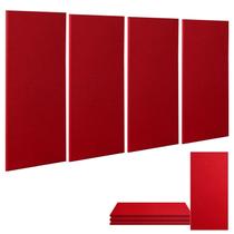 Painéis acústicos AIONCDER, absorventes de som, 60x30cm, vermelhos, 4 unidades Painéis acústicos AIONCDER, absorventes de som, 60x30cm, vermelhos, 4 unidades