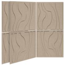 Painéis acústicos BUBOS Large, pacote com 6 unidades, à prova de som, 60x60cm, Camel Painéis acústicos BUBOS Large, pacote com 6 unidades, à prova de som, 60x60cm, Camel