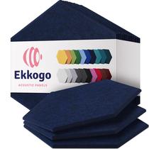 Painéis acústicos Ekkogo, pacote com 12, 36 x 31 x 1 cm, azul jeans Painéis acústicos Ekkogo, pacote com 12, 36 x 31 x 1 cm, azul jeans