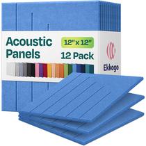 Painéis acústicos Ekkogo, pacote com 12 unidades, à prova de som, 30x30x1cm, Grand Blue