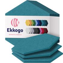 Painéis acústicos Ekkogo, pacote com 12 unidades, parede à prova de som 30x26,5x1cm Painéis acústicos Ekkogo, pacote com 12 unidades, parede à prova de som 30x26,5x1cm