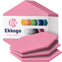 Painéis acústicos Ekkogo, pacote com 12 unidades, parede à prova de som 35,56x30,73x1cm Painéis acústicos Ekkogo, pacote com 12 unidades, parede à prova de som 35,56x30,73x1cm