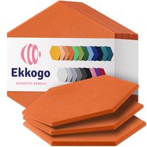 Painéis acústicos Ekkogo, pacote com 12 unidades, parede à prova de som 35,56x30,73x1cm Painéis acústicos Ekkogo, pacote com 12 unidades, parede à prova de som 35,56x30,73x1cm