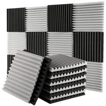 Painéis acústicos Foneso, isolamento acústico de alta densidade, pacote com 24