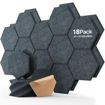 Painéis acústicos Soundsbay Hexagon High Density, pacote com 18