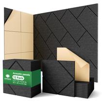 Painéis Acústicos Topnaca 12 Unidades 30 x 30 x 1 cm Preto Painéis Acústicos Topnaca 12 Unidades 30 x 30 x 1 cm Preto