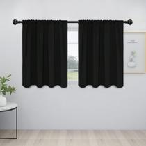 Painéis Blackout Curtain Easy-Going 2 107x91 cm pretos