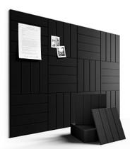 Painéis de Avisos em Feltro Fluxynara 12 Peças 122x91 cm Preto Painéis de Avisos em Feltro Fluxynara 12 Peças 122x91 cm Preto