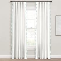 Painéis de cortina de janela Lush Decor Coastal Chic 132x213cm azuis