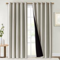Painéis de cortina de janela NICETOWN 100% Blackout 140x213cm 2 unidades