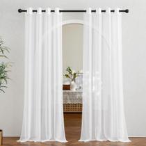 Painéis de cortina de janela NICETOWN Sheer Ivory 137x213cm 2 peças