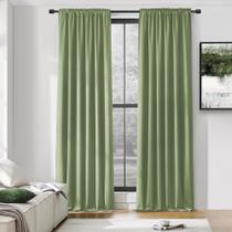 Painéis de cortina DONREN Patio Door Blackout 274 cm Sage 2 peças Painéis de cortina DONREN Patio Door Blackout 274 cm Sage 2 peças