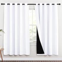 Painéis de cortina NICETOWN 100% Blackout com forro preto 140x180cm