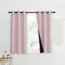Painéis de cortina NICETOWN 100% Blackout com forro preto 74x100cm