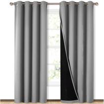 Painéis de cortina NICETOWN Full Shade com isolamento térmico 52x84cm