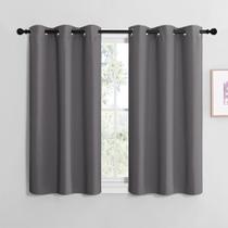 Painéis de cortina NICETOWN Grey Blackout Thermal 42x100cm 2 unidades