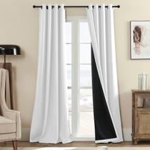 Painéis de cortina Rutterllow 100% Blackout 2 conjuntos de painéis 52x213cm