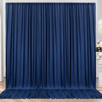 Painéis de cortinas de fundo NSSONBEN azul marinho 3x3m poliéster Painéis de cortinas de fundo NSSONBEN azul marinho 3x3m poliéster