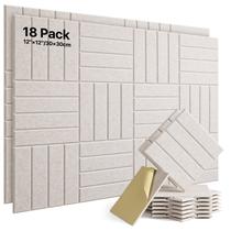 Painéis de espuma à prova de som Soundsbay 12x12x1cm, pacote com 18 Painéis de espuma à prova de som Soundsbay 12x12x1cm, pacote com 18