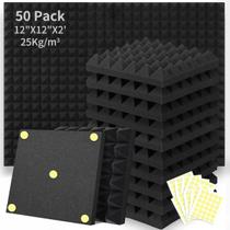 Painéis de espuma acústica Focusound Pyramid 5cm x 30cm x 30cm (50) Painéis de espuma acústica Focusound Pyramid 5cm x 30cm x 30cm (50)