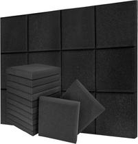 Painéis de espuma acústica Saiqiang Sound Proof 30 kg/m³, pacote com 24 Painéis de espuma acústica Saiqiang Sound Proof 30 kg/m³, pacote com 24