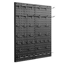Painéis de metal Pegboard VEVOR 24x12cm com acessórios pretos