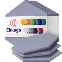 Painéis de parede à prova de som Ekkogo Acoustic, pacote com 12 unidades, cinza escuro